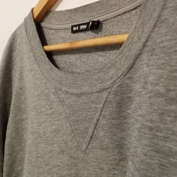 BLK DNM - Grey cotton Loose fit Sweatshirt - Sz M - Picture 7 of 11